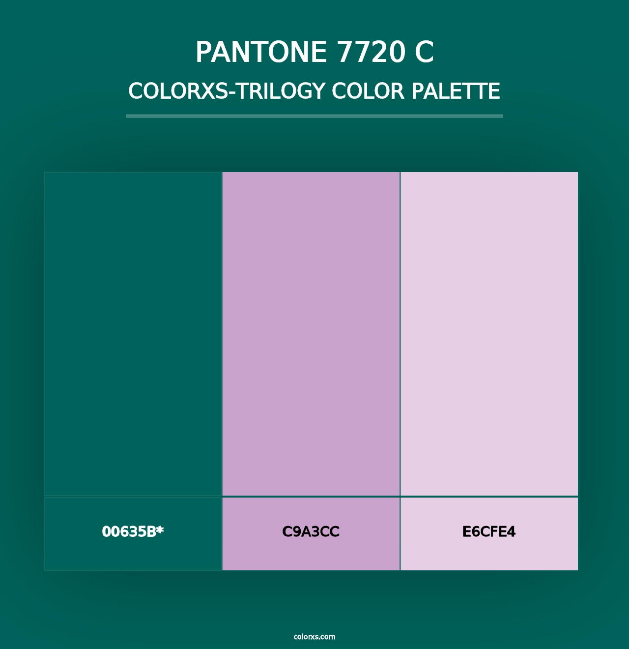 PANTONE 7720 C - Colorxs Trilogy Palette