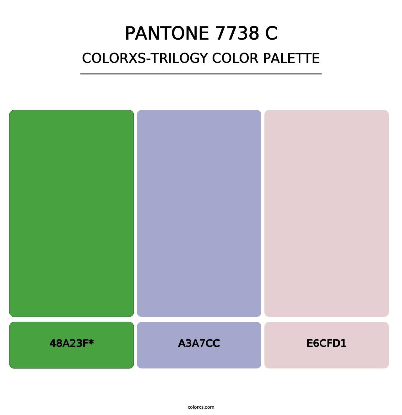 PANTONE 7738 C - Colorxs Trilogy Palette