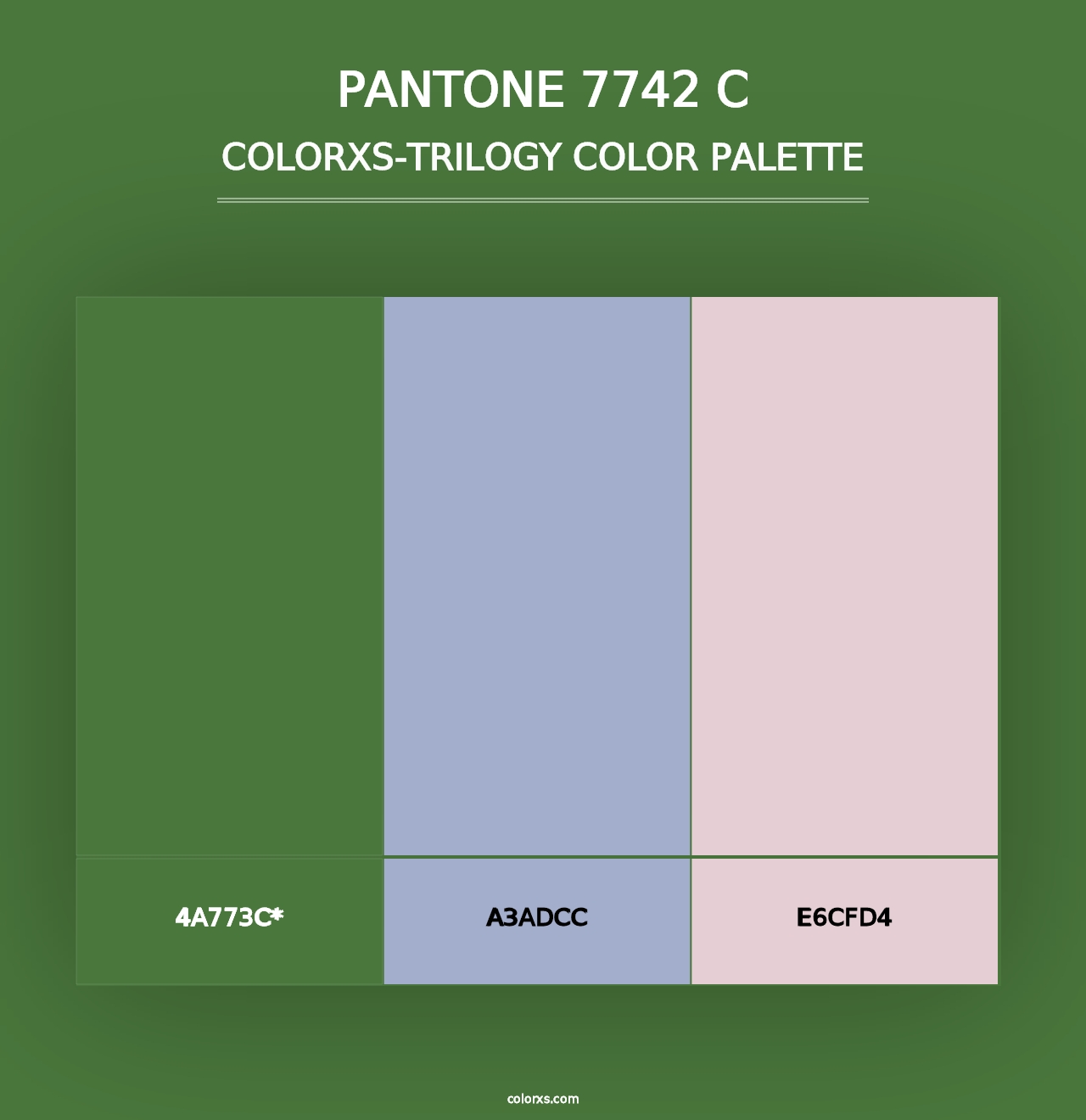 PANTONE 7742 C - Colorxs Trilogy Palette