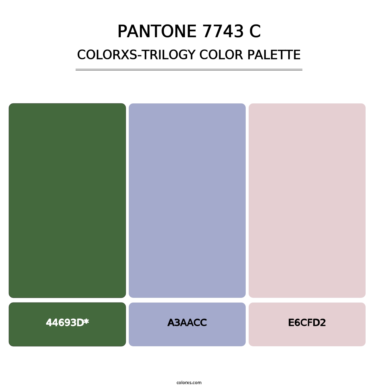 PANTONE 7743 C - Colorxs Trilogy Palette