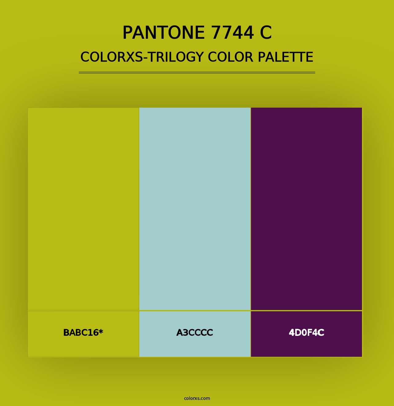 PANTONE 7744 C - Colorxs Trilogy Palette