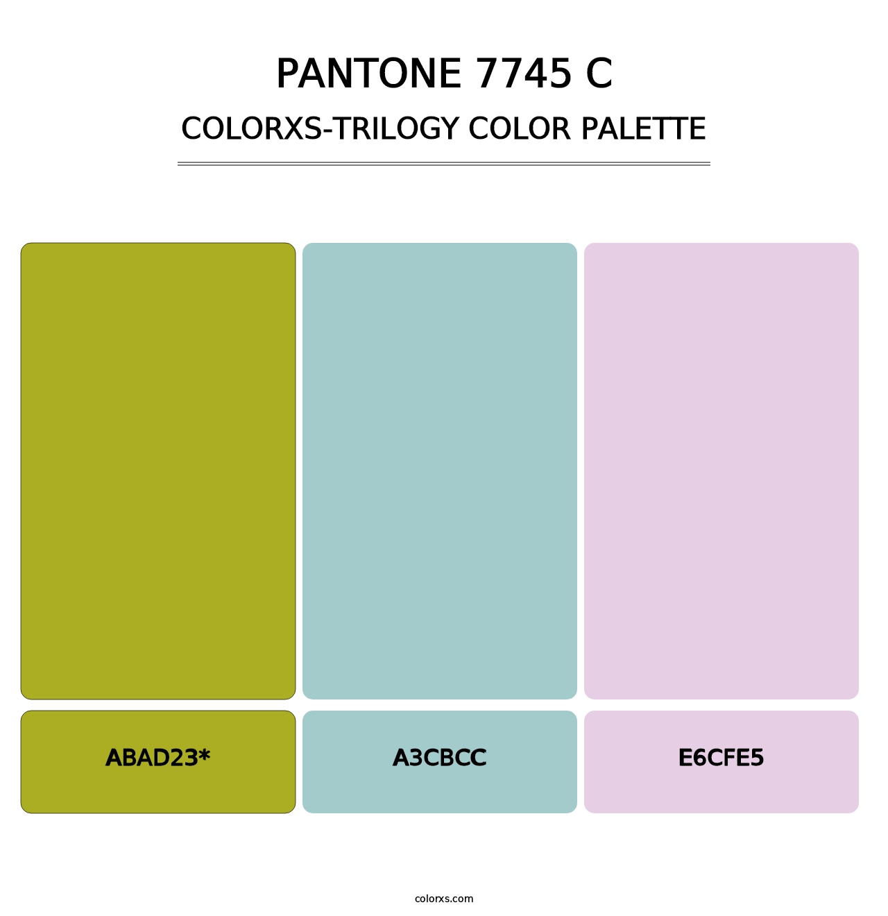 PANTONE 7745 C - Colorxs Trilogy Palette