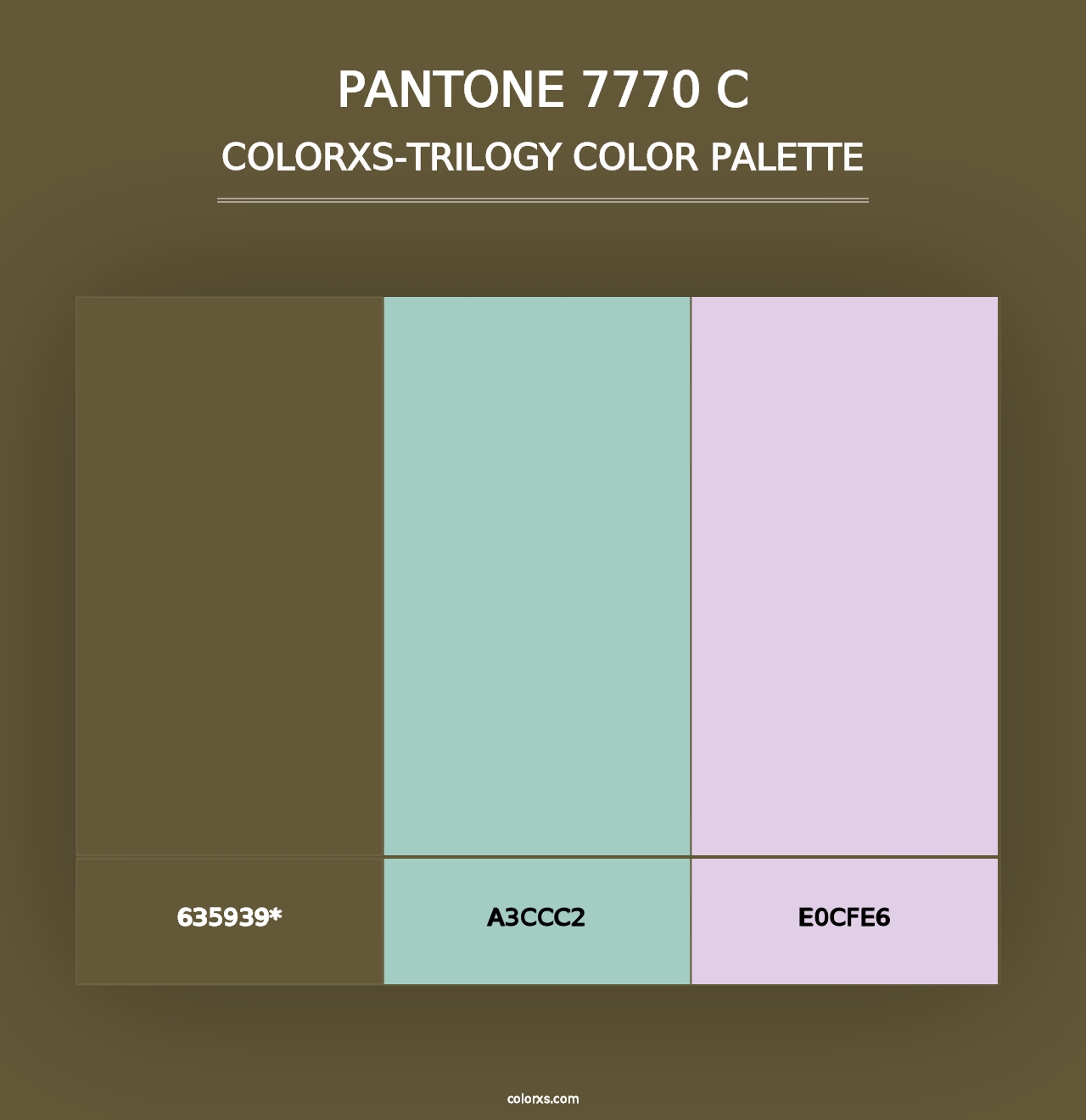 PANTONE 7770 C - Colorxs Trilogy Palette