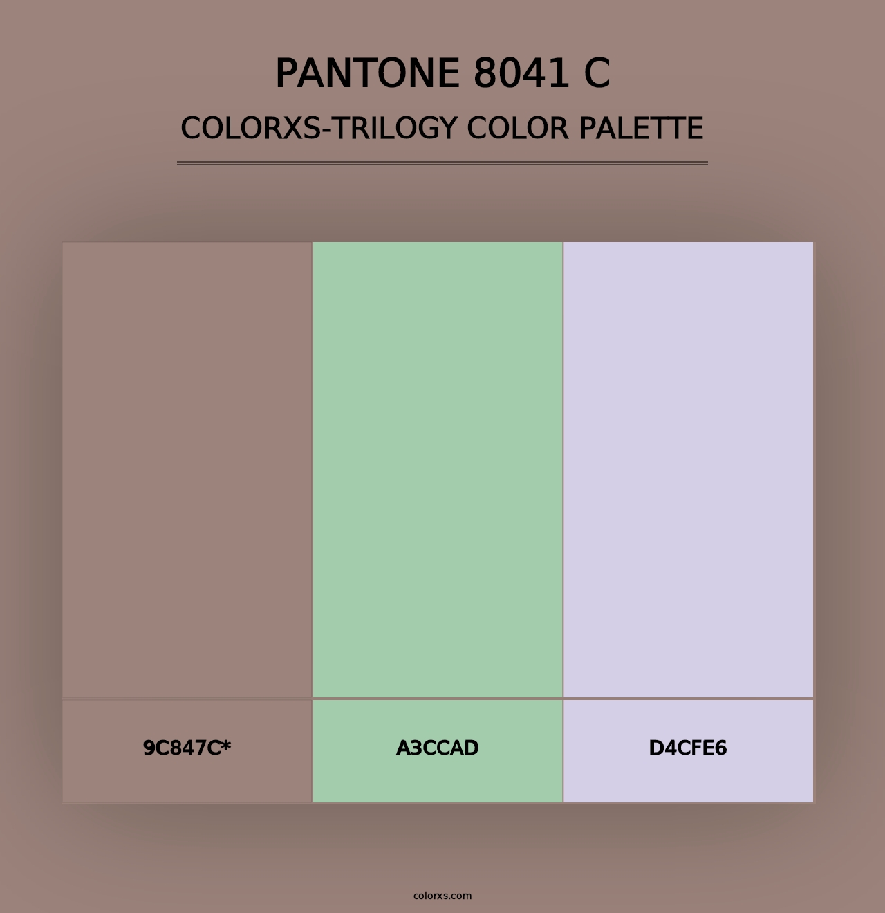 PANTONE 8041 C - Colorxs Trilogy Palette