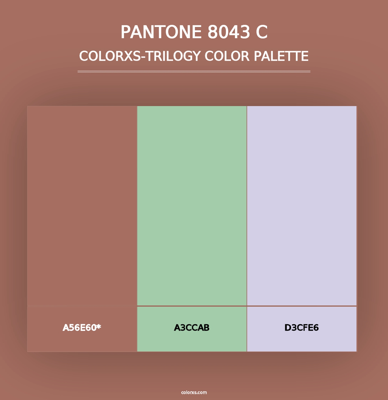 PANTONE 8043 C - Colorxs Trilogy Palette