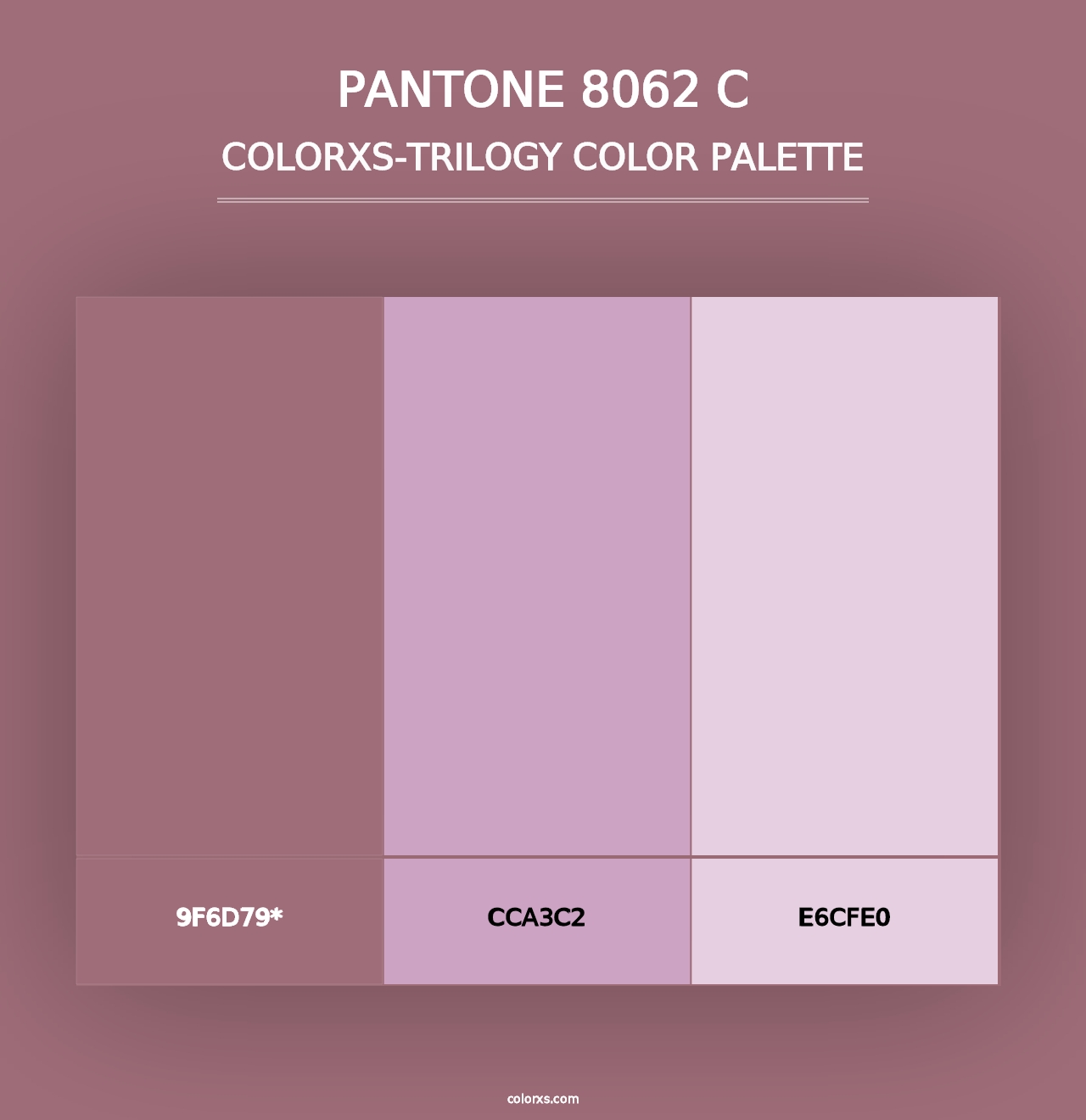 PANTONE 8062 C - Colorxs Trilogy Palette