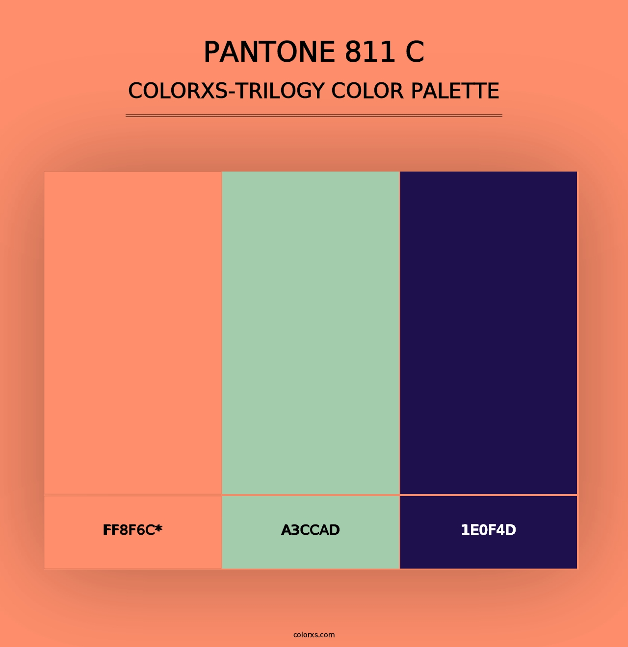 PANTONE 811 C - Colorxs Trilogy Palette