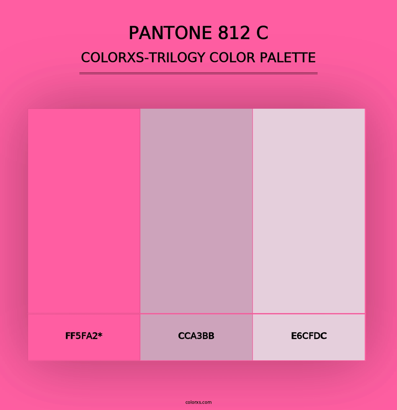 PANTONE 812 C - Colorxs Trilogy Palette