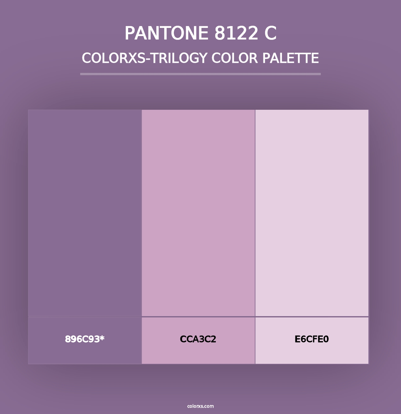 PANTONE 8122 C - Colorxs Trilogy Palette