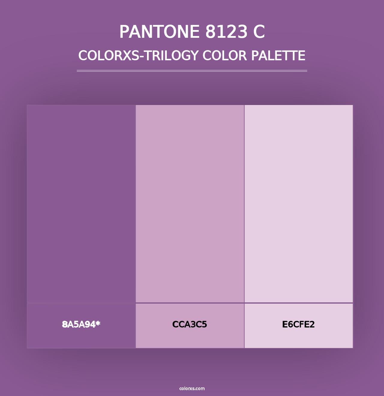 PANTONE 8123 C - Colorxs Trilogy Palette