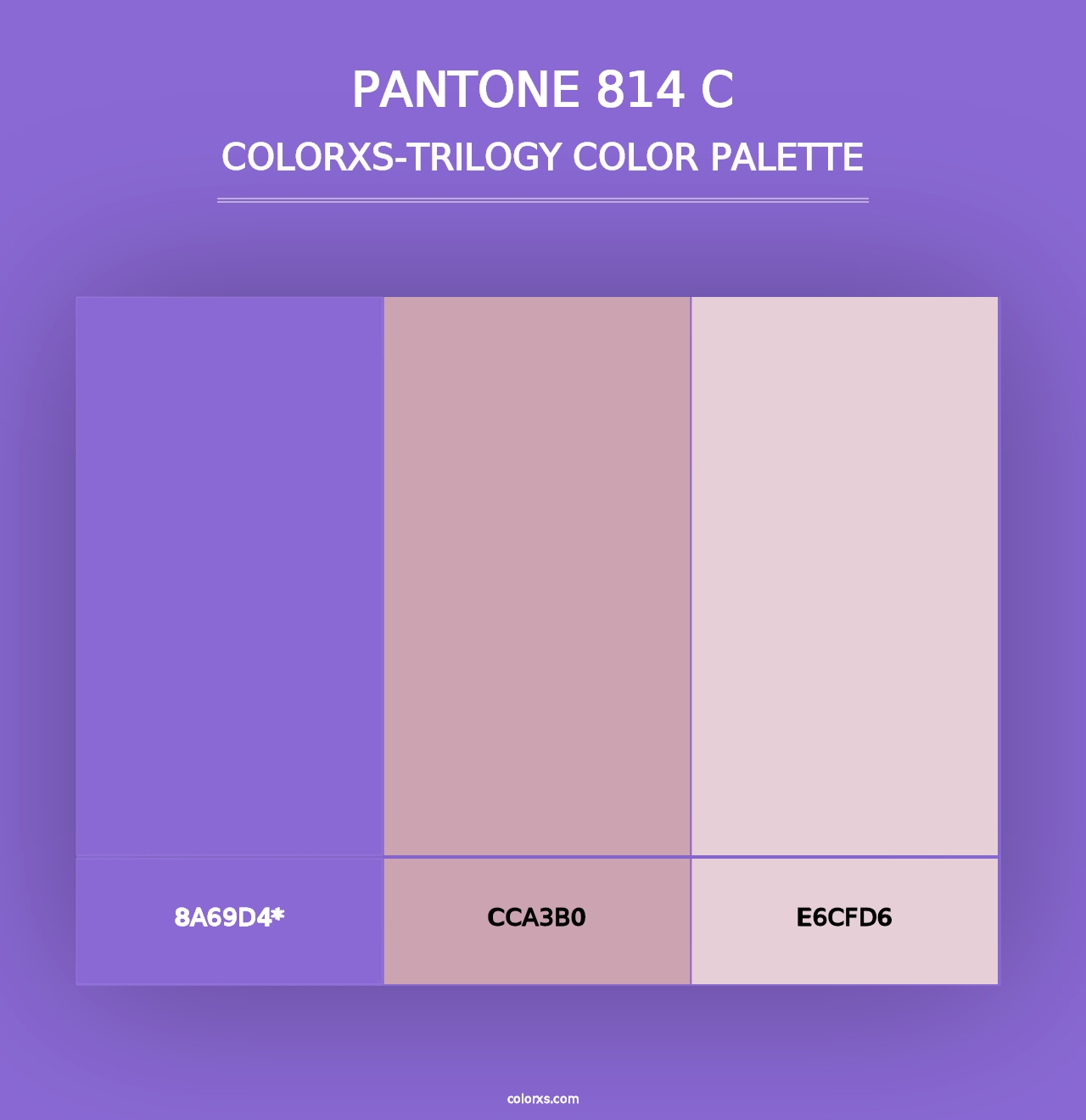 PANTONE 814 C - Colorxs Trilogy Palette