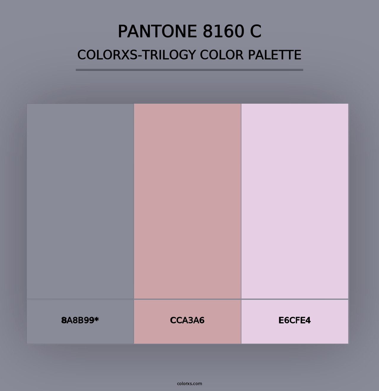 PANTONE 8160 C - Colorxs Trilogy Palette