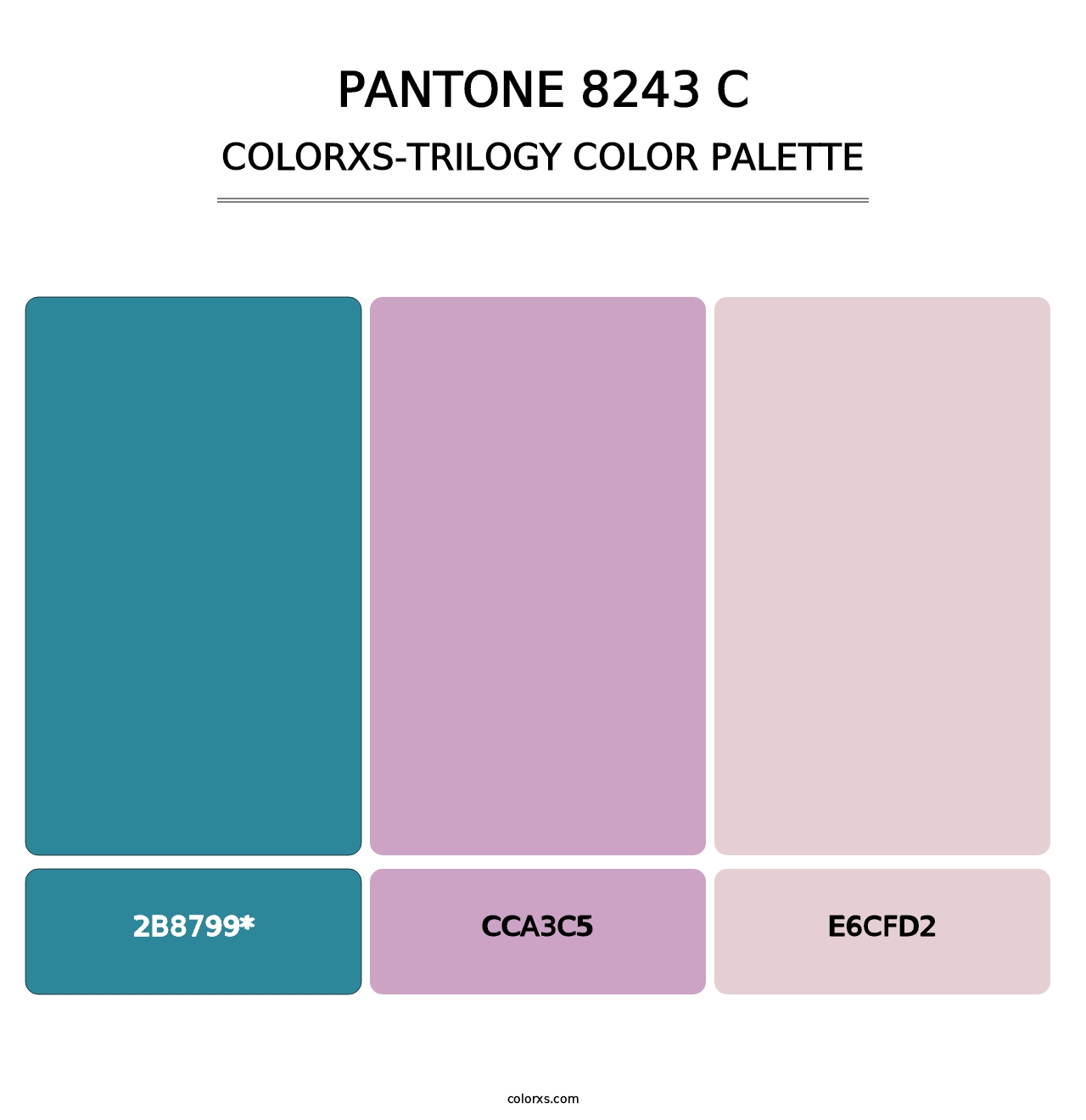 PANTONE 8243 C - Colorxs Trilogy Palette