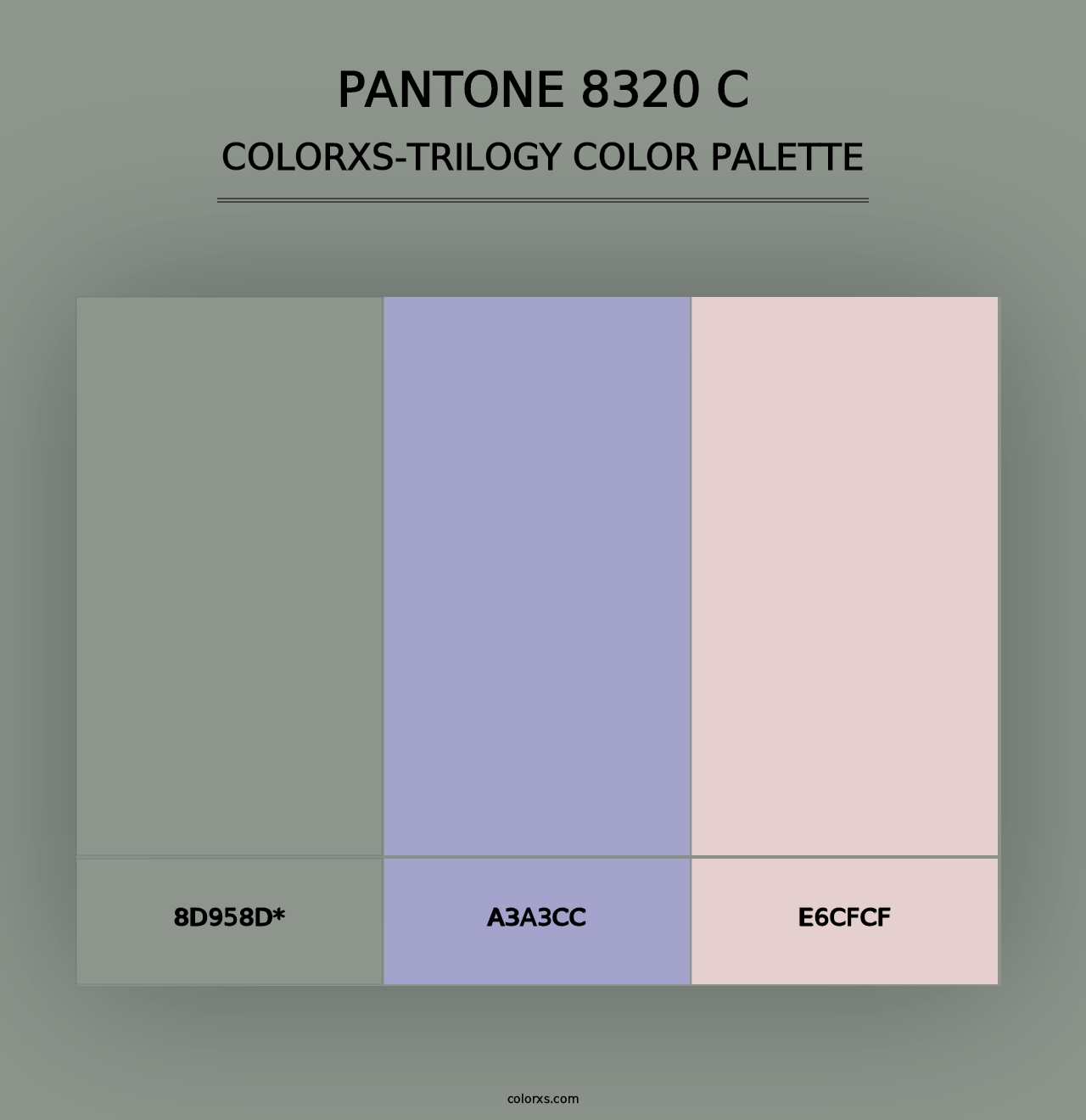 PANTONE 8320 C - Colorxs Trilogy Palette