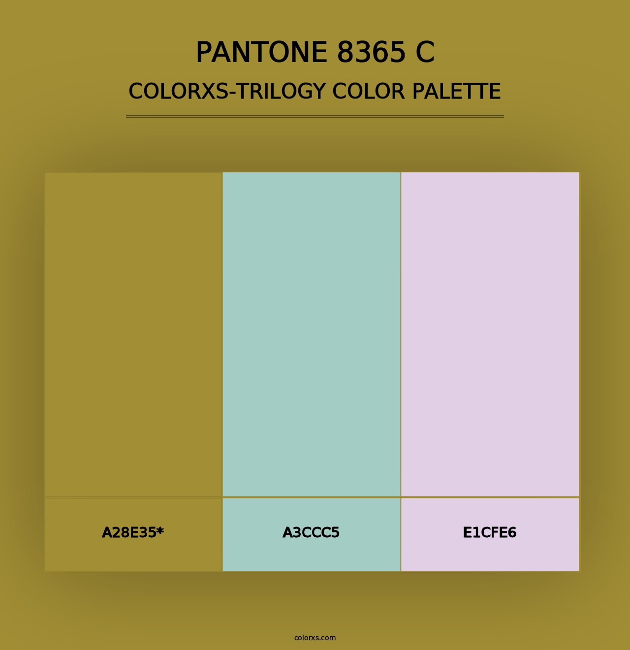 PANTONE 8365 C - Colorxs Trilogy Palette