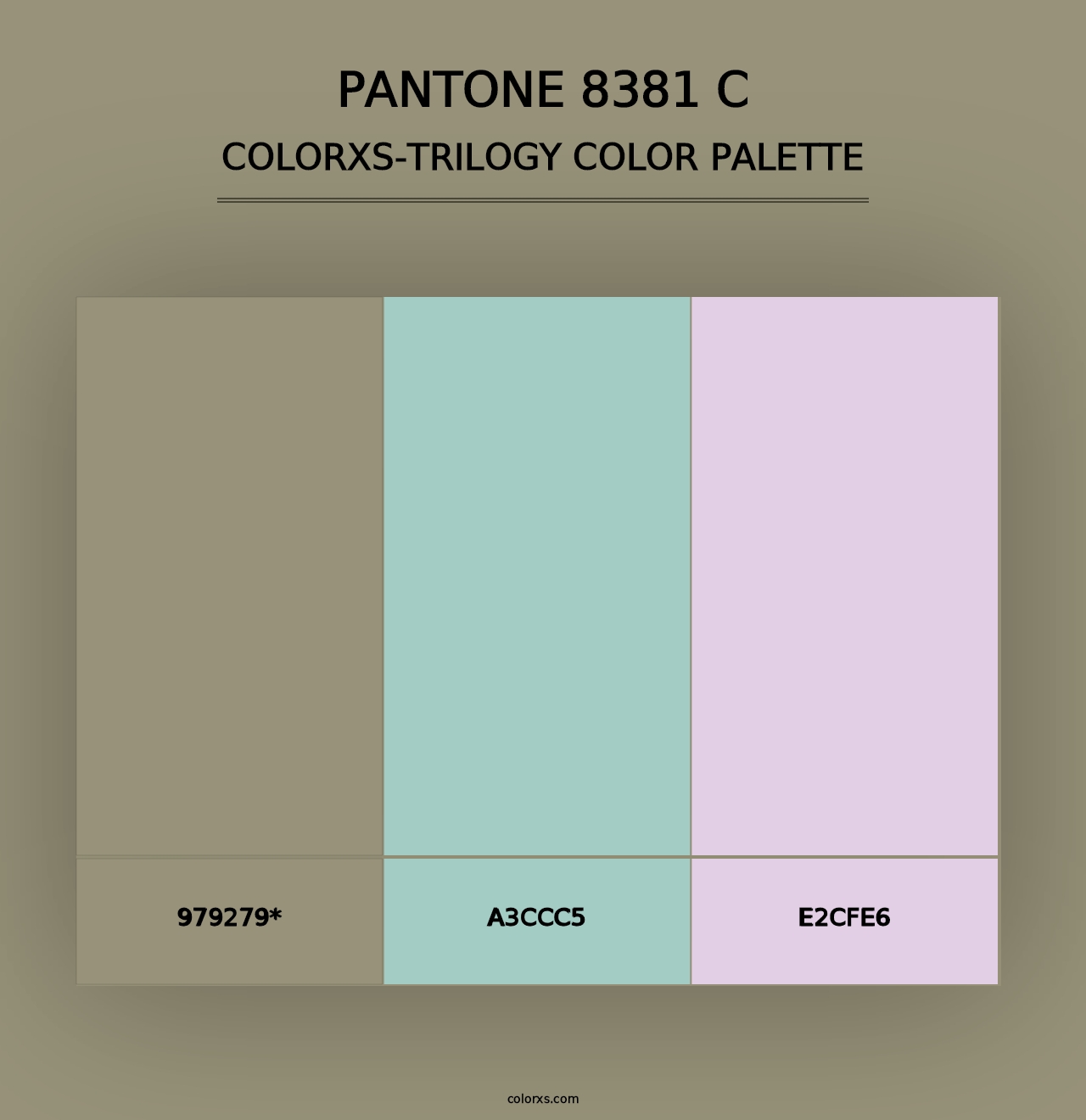 PANTONE 8381 C - Colorxs Trilogy Palette