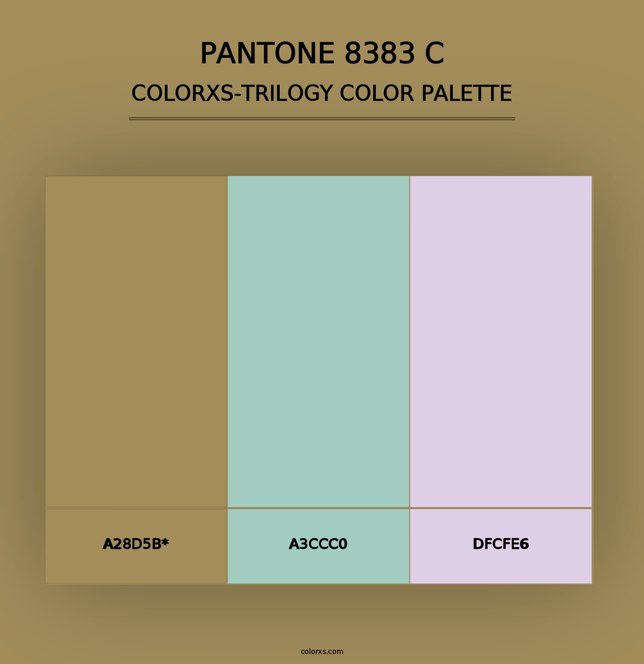 PANTONE 8383 C - Colorxs Trilogy Palette