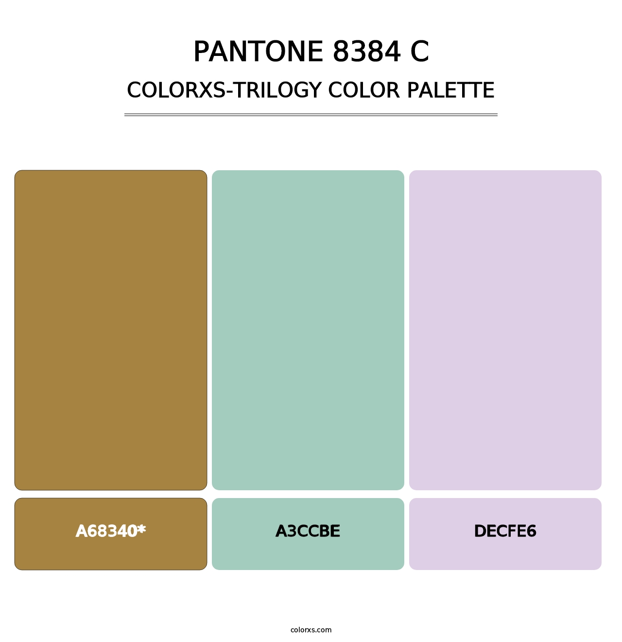 PANTONE 8384 C - Colorxs Trilogy Palette