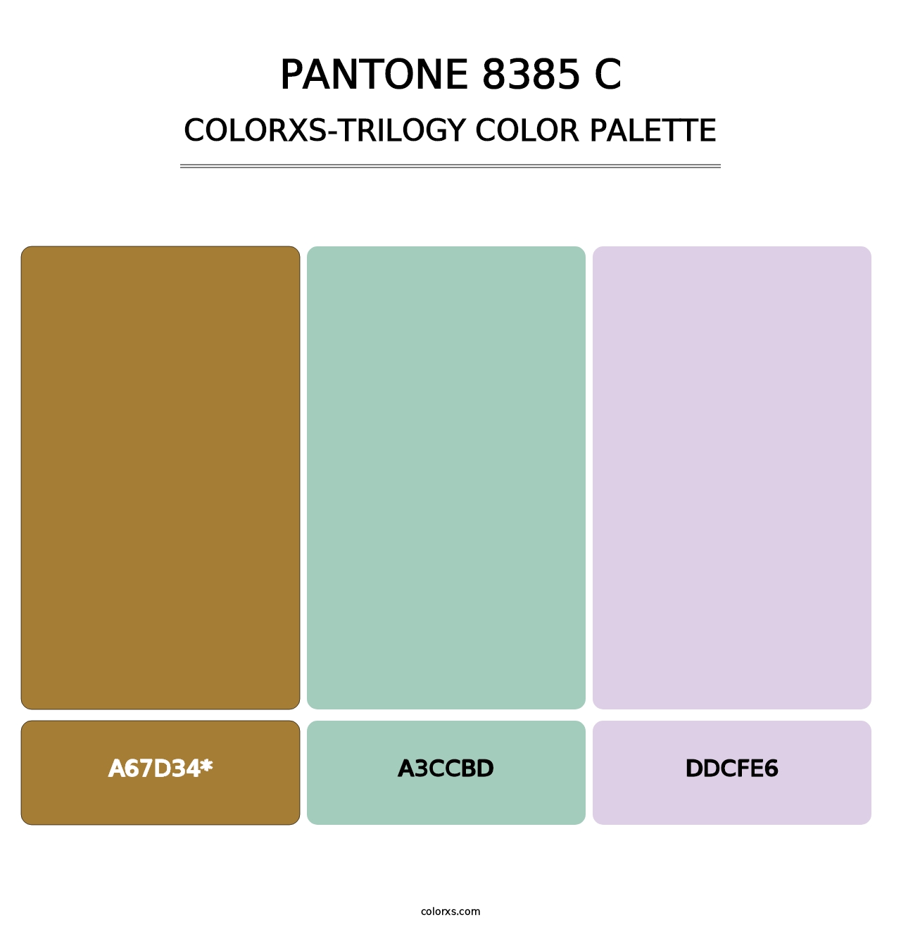 PANTONE 8385 C - Colorxs Trilogy Palette