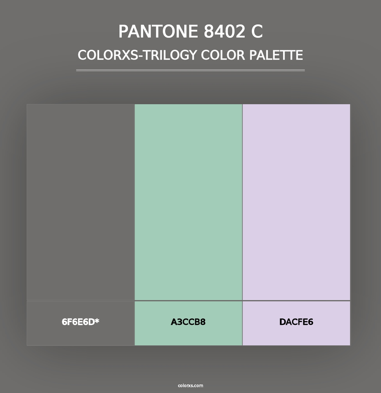 PANTONE 8402 C - Colorxs Trilogy Palette