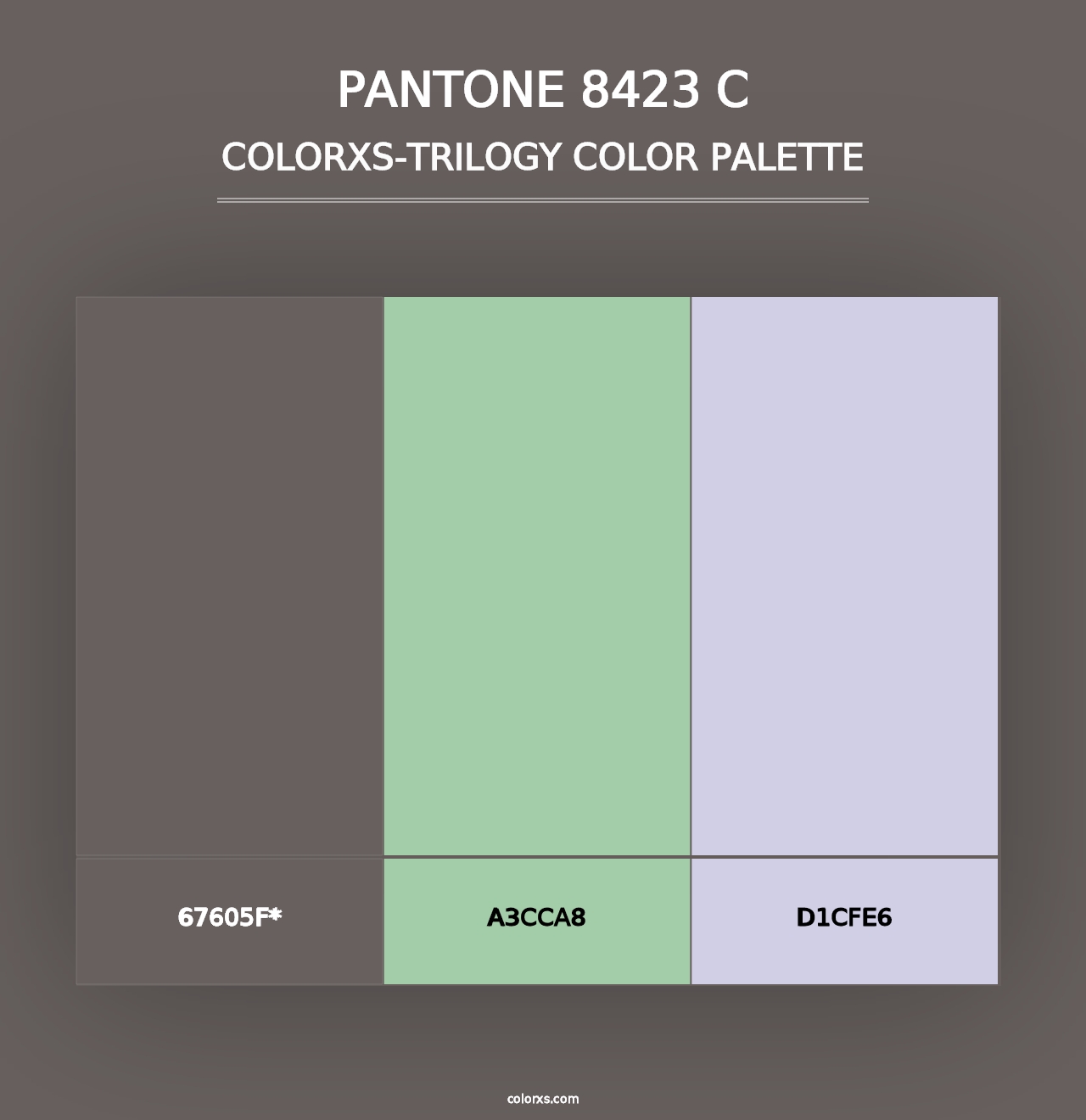 PANTONE 8423 C - Colorxs Trilogy Palette