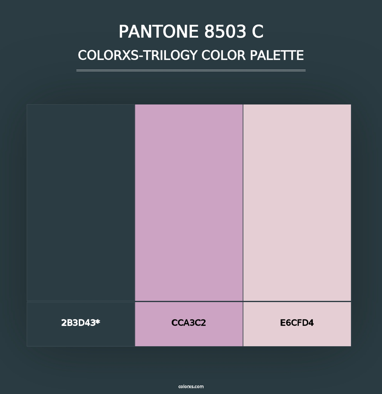 PANTONE 8503 C - Colorxs Trilogy Palette