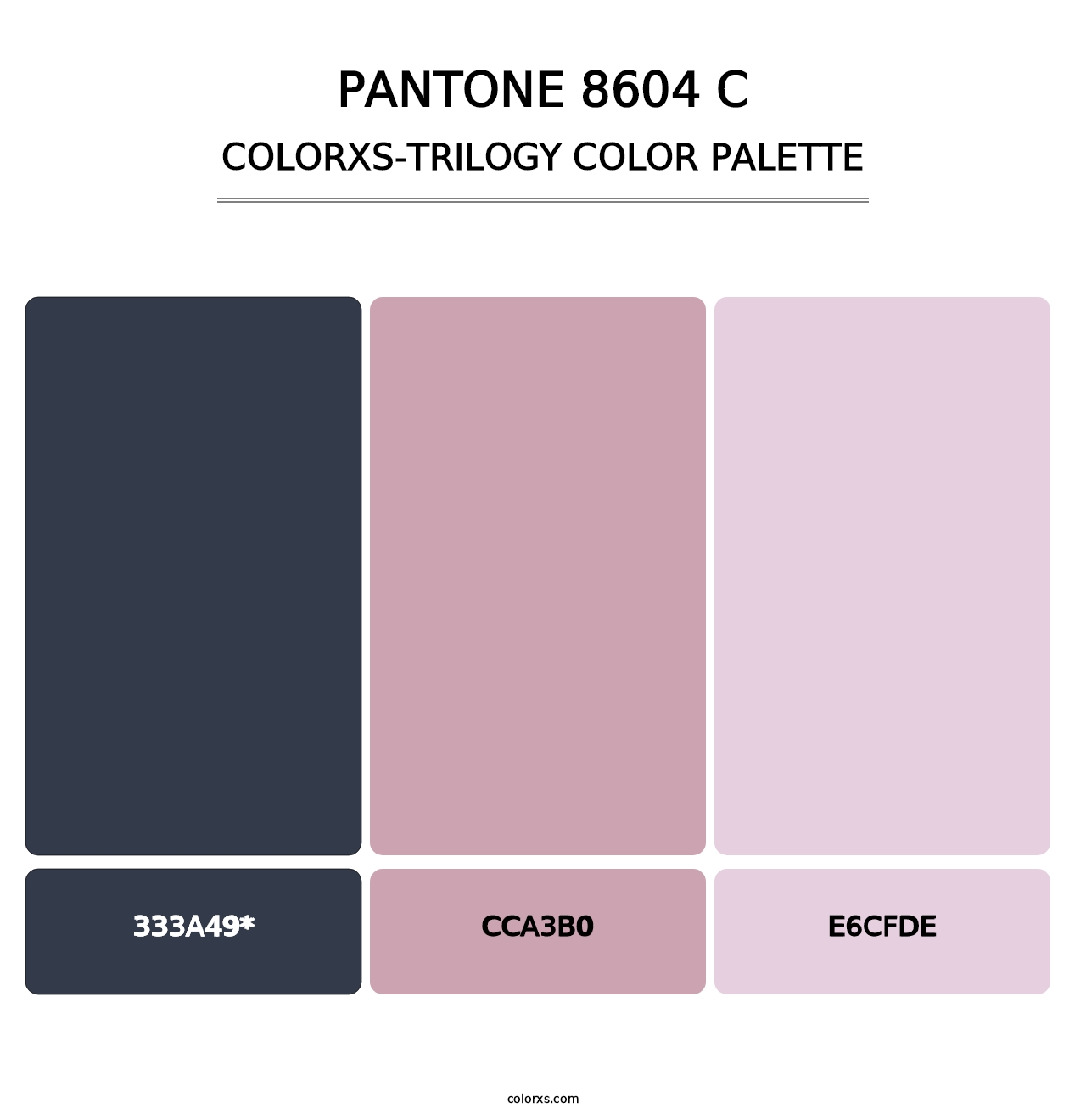 PANTONE 8604 C - Colorxs Trilogy Palette