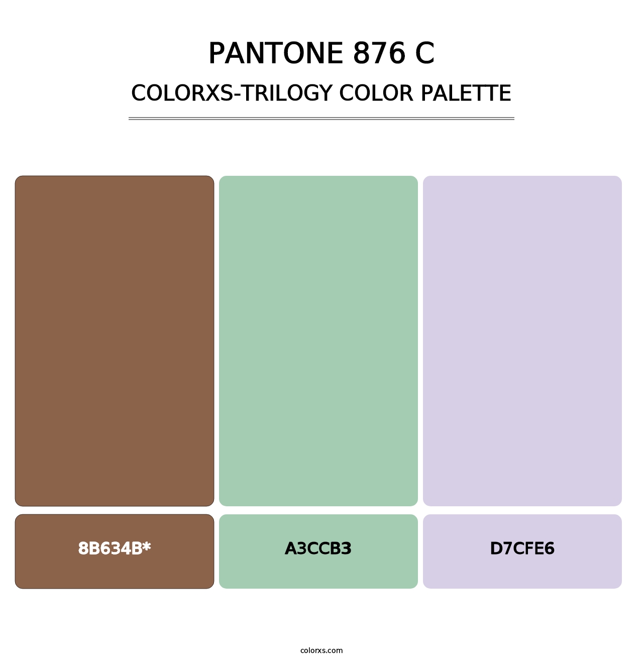 PANTONE 876 C - Colorxs Trilogy Palette