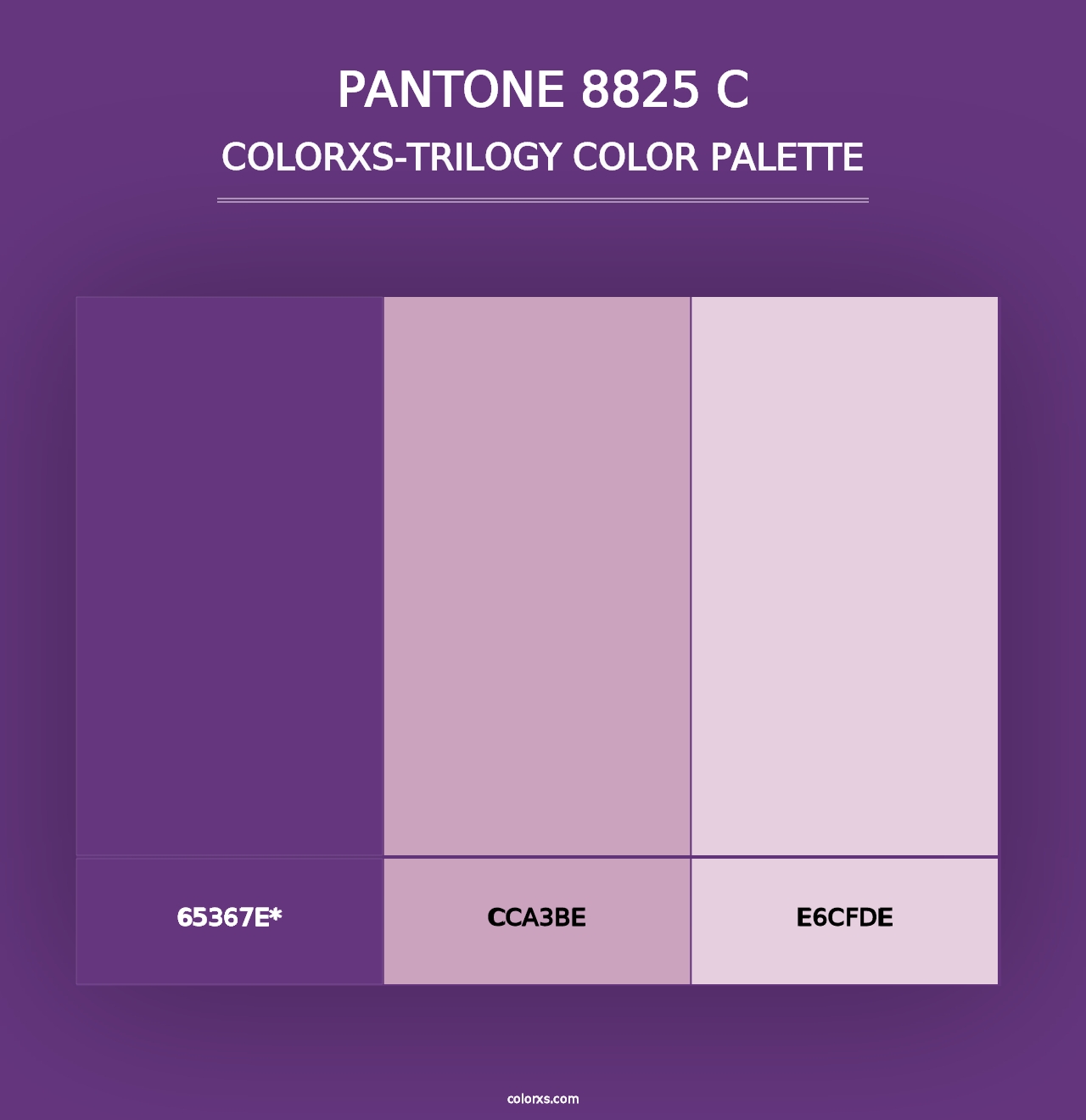 PANTONE 8825 C - Colorxs Trilogy Palette