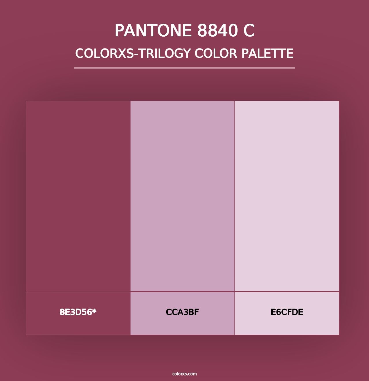 PANTONE 8840 C - Colorxs Trilogy Palette