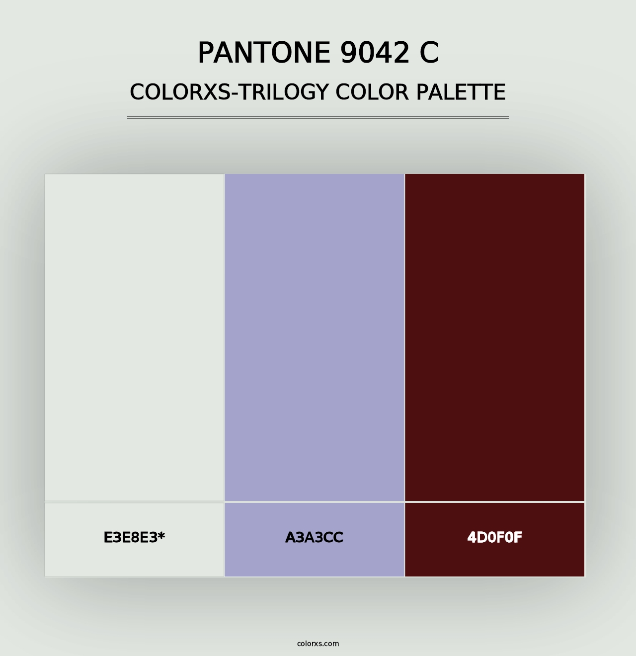 PANTONE 9042 C - Colorxs Trilogy Palette