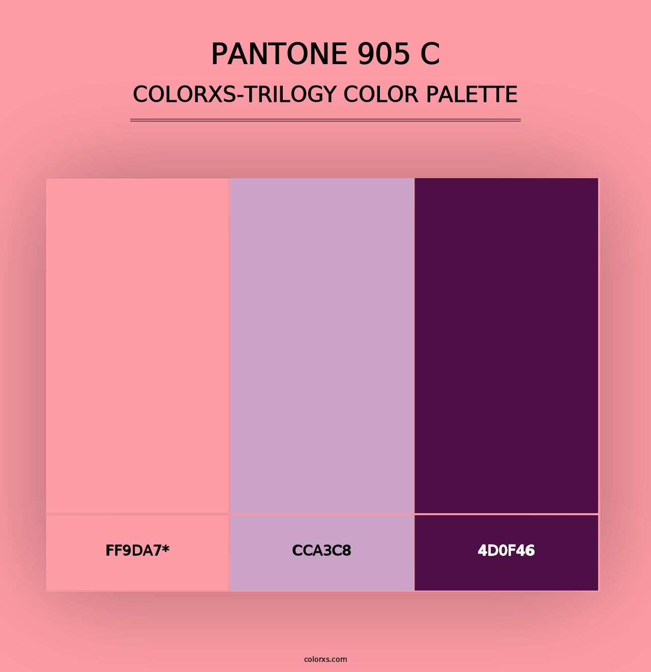 PANTONE 905 C - Colorxs Trilogy Palette