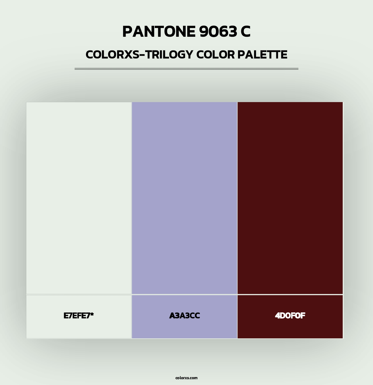 PANTONE 9063 C - Colorxs Trilogy Palette