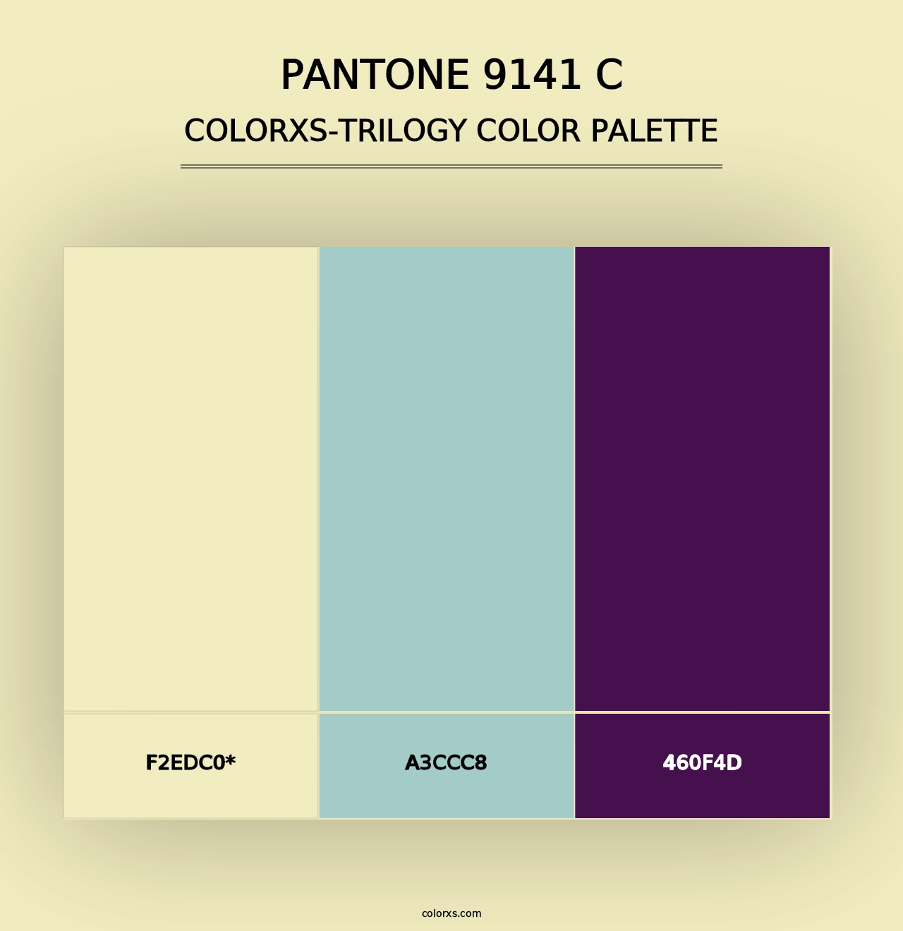 PANTONE 9141 C - Colorxs Trilogy Palette