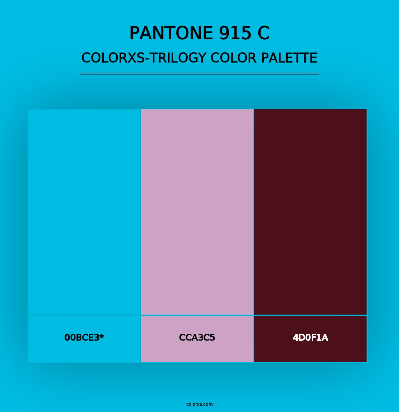 PANTONE 915 C - Colorxs Trilogy Palette