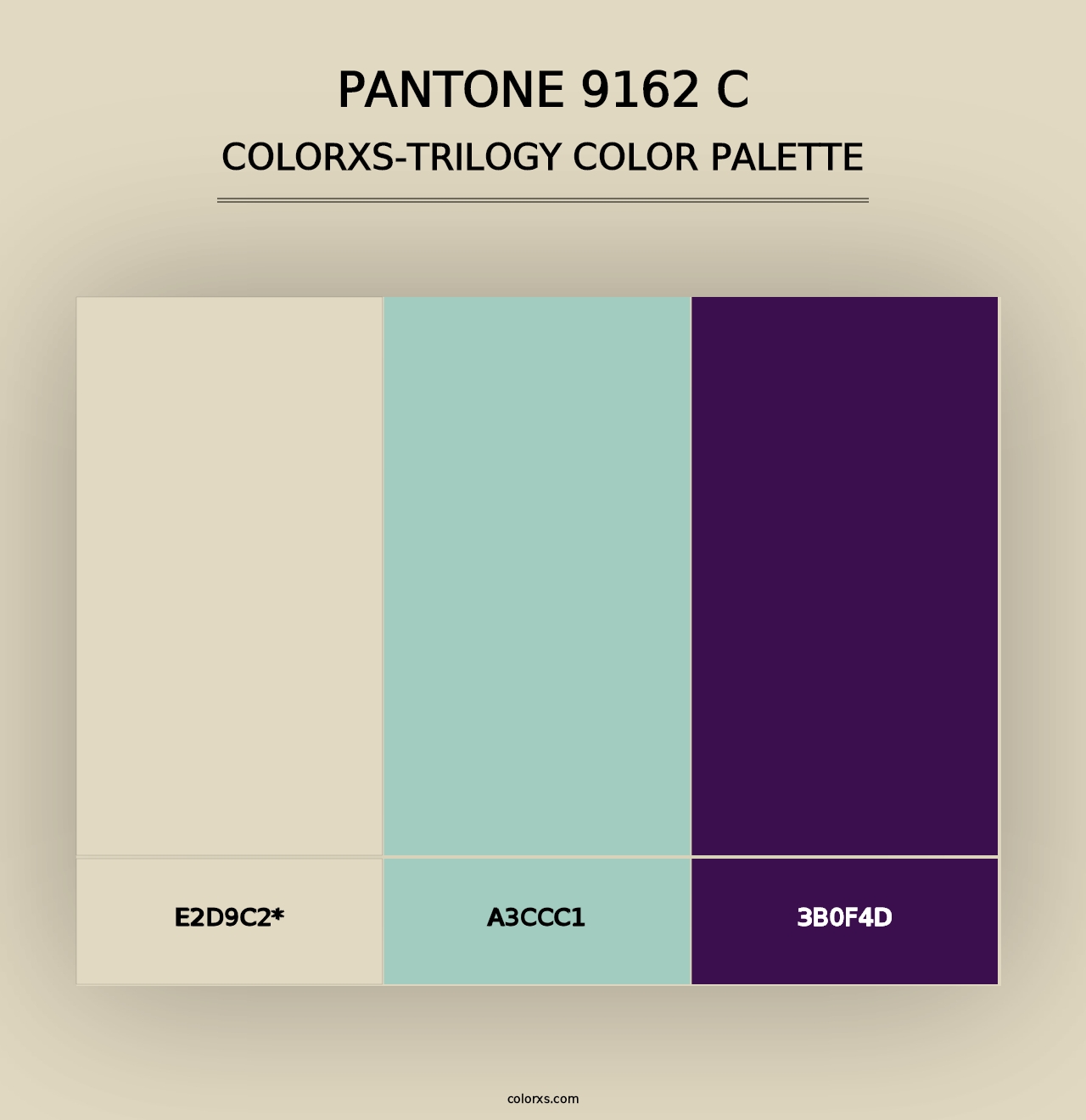 PANTONE 9162 C - Colorxs Trilogy Palette