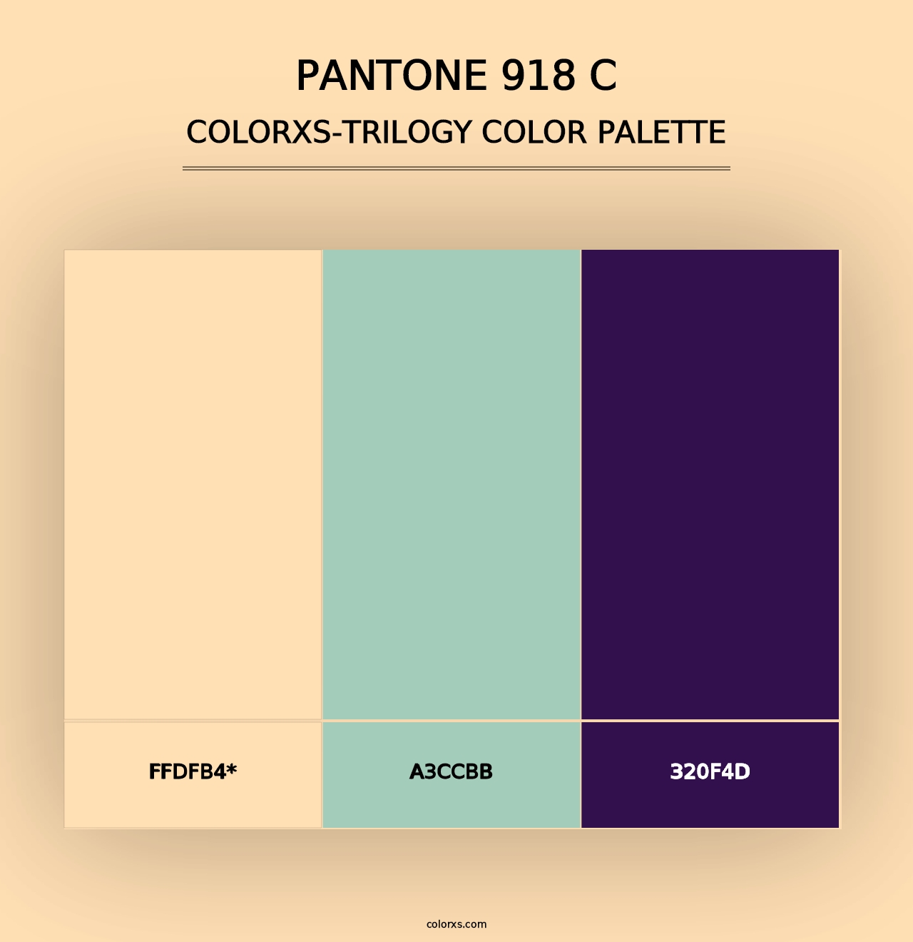 PANTONE 918 C - Colorxs Trilogy Palette