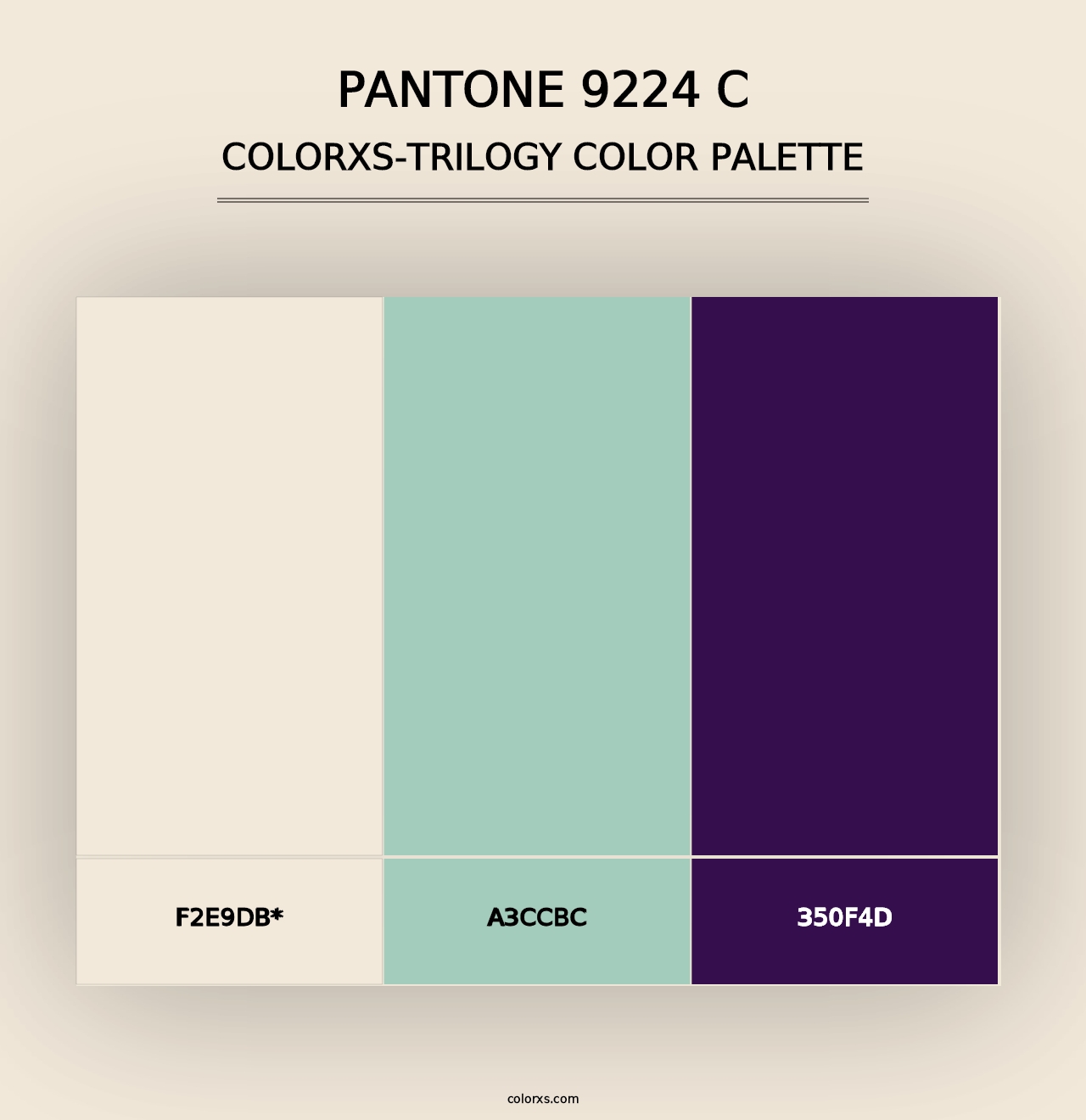 PANTONE 9224 C - Colorxs Trilogy Palette