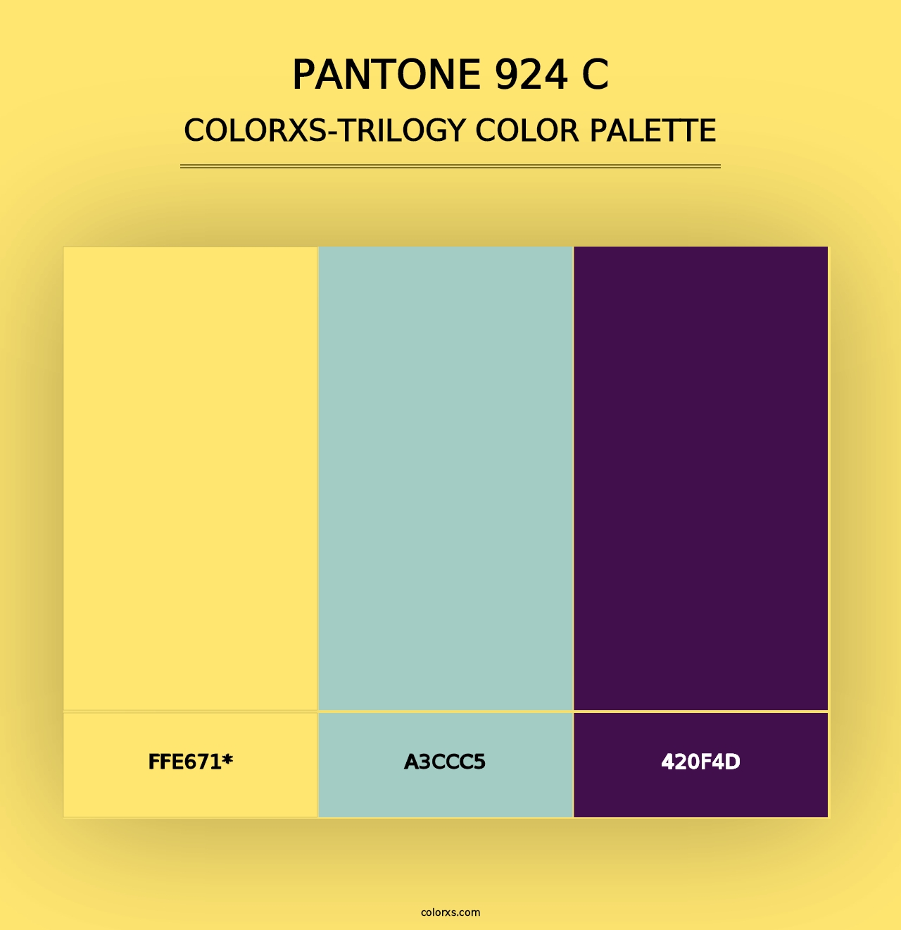 PANTONE 924 C - Colorxs Trilogy Palette