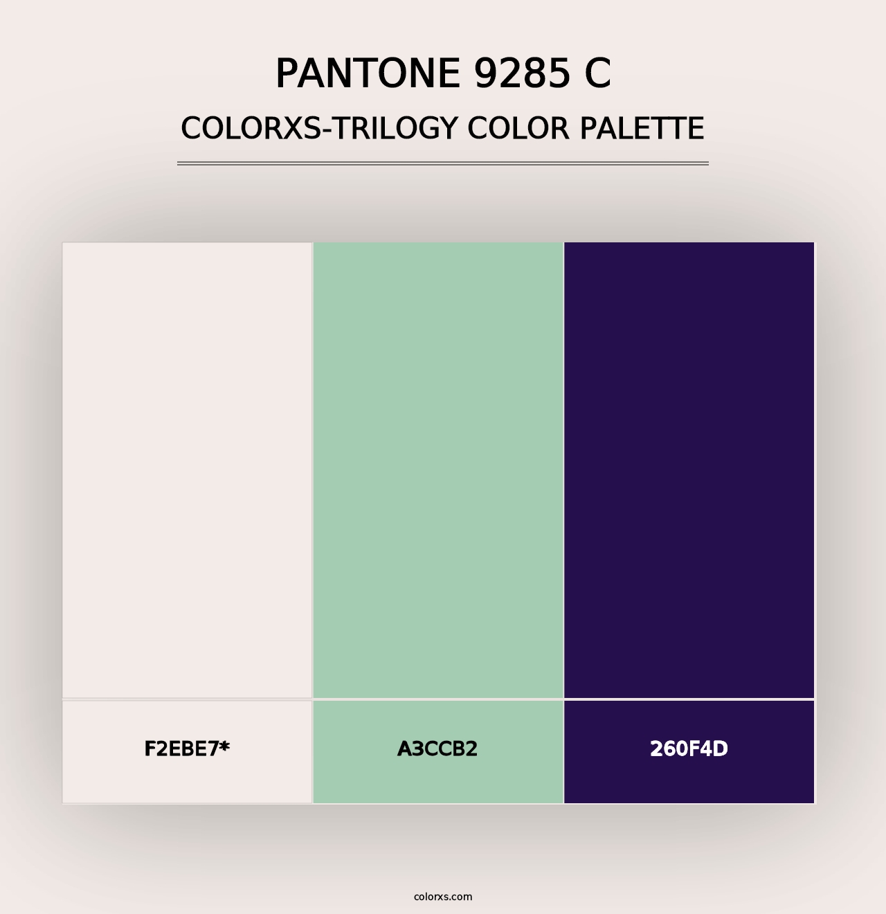 PANTONE 9285 C - Colorxs Trilogy Palette