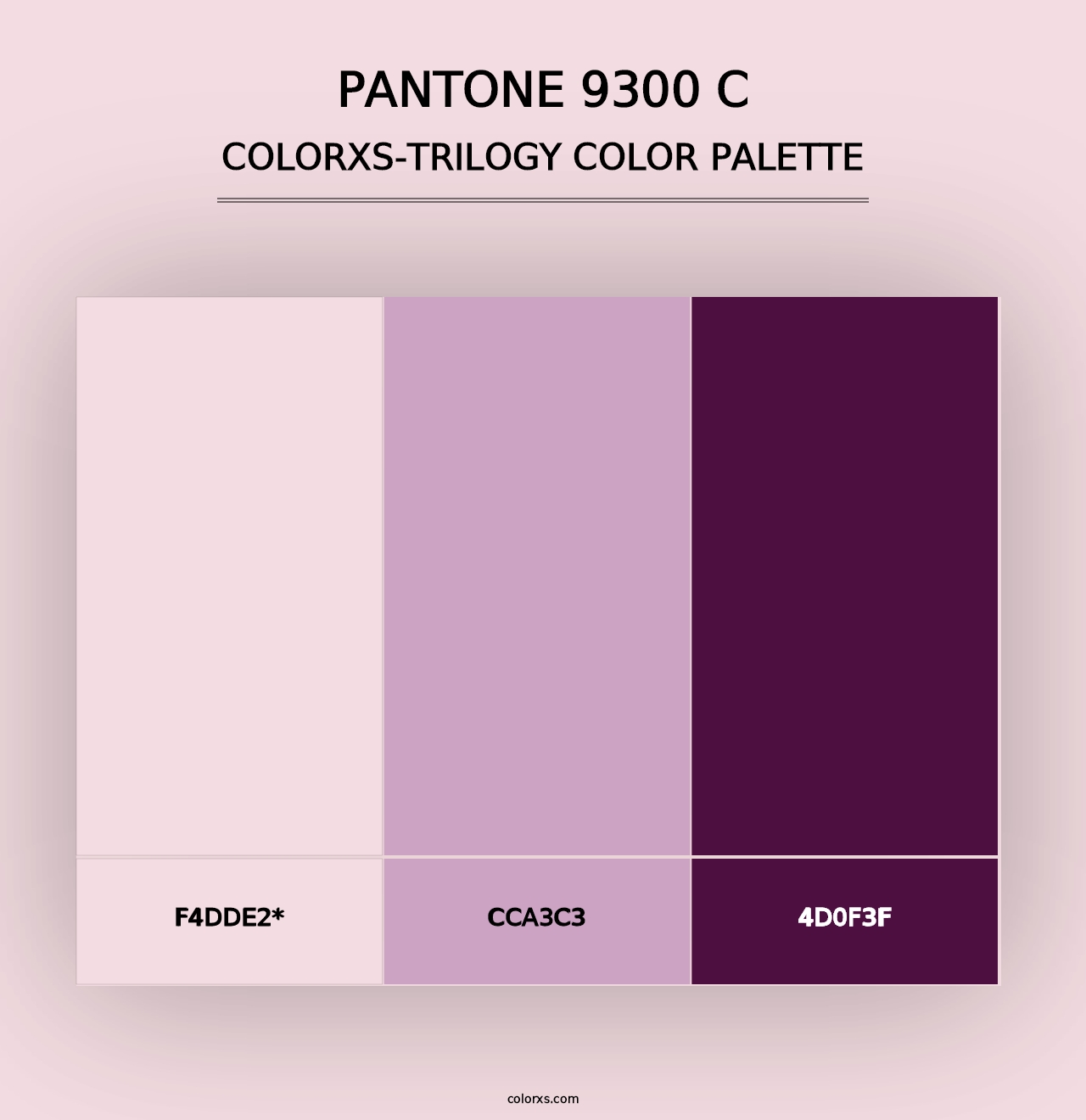 PANTONE 9300 C - Colorxs Trilogy Palette