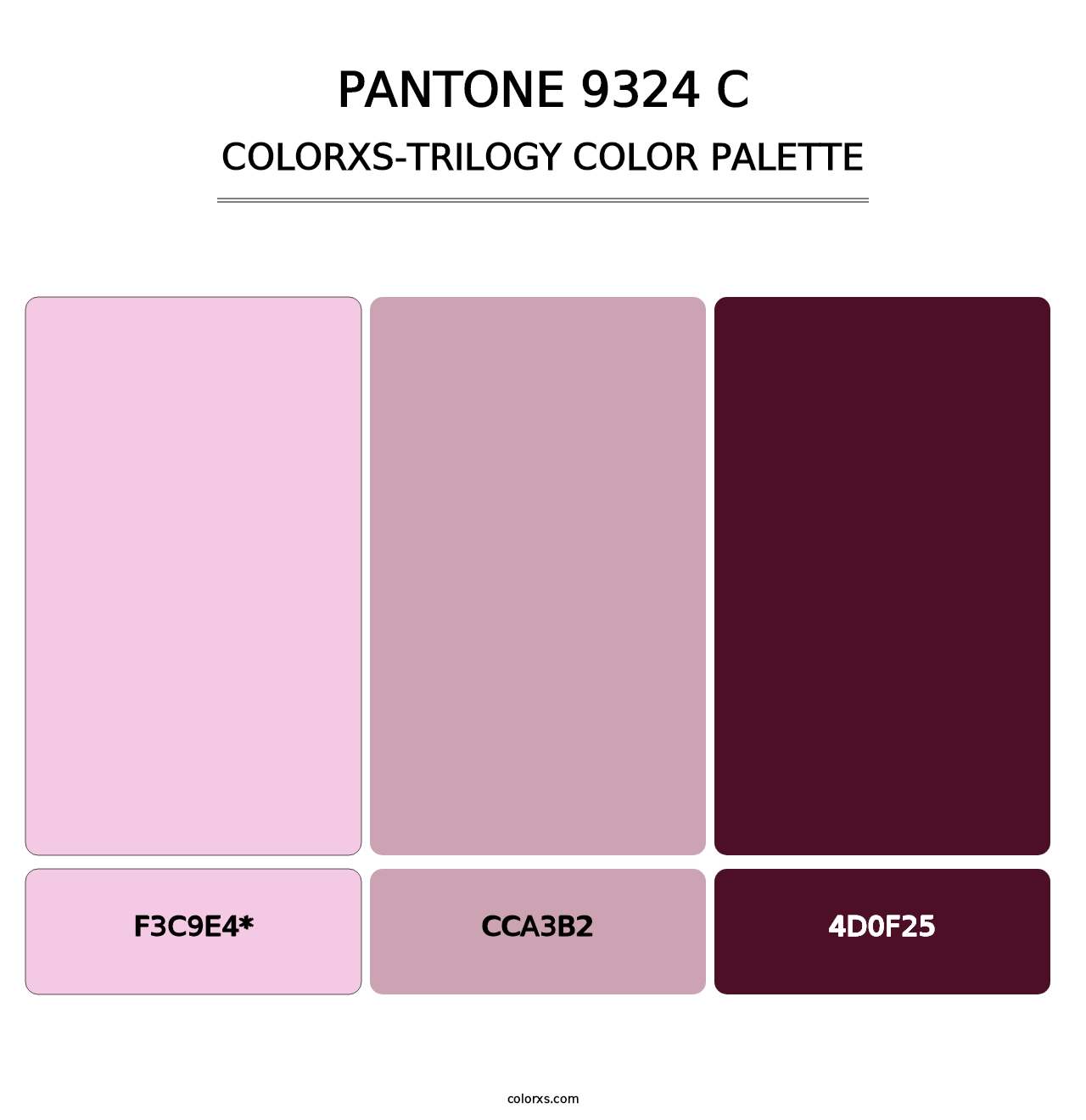 PANTONE 9324 C - Colorxs Trilogy Palette