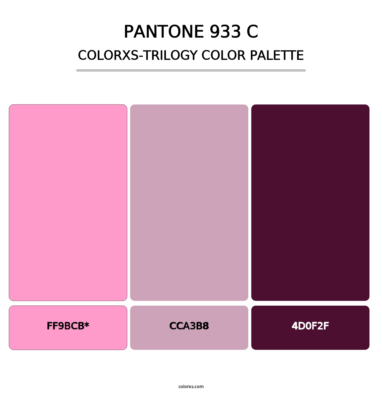 PANTONE 933 C - Colorxs Trilogy Palette