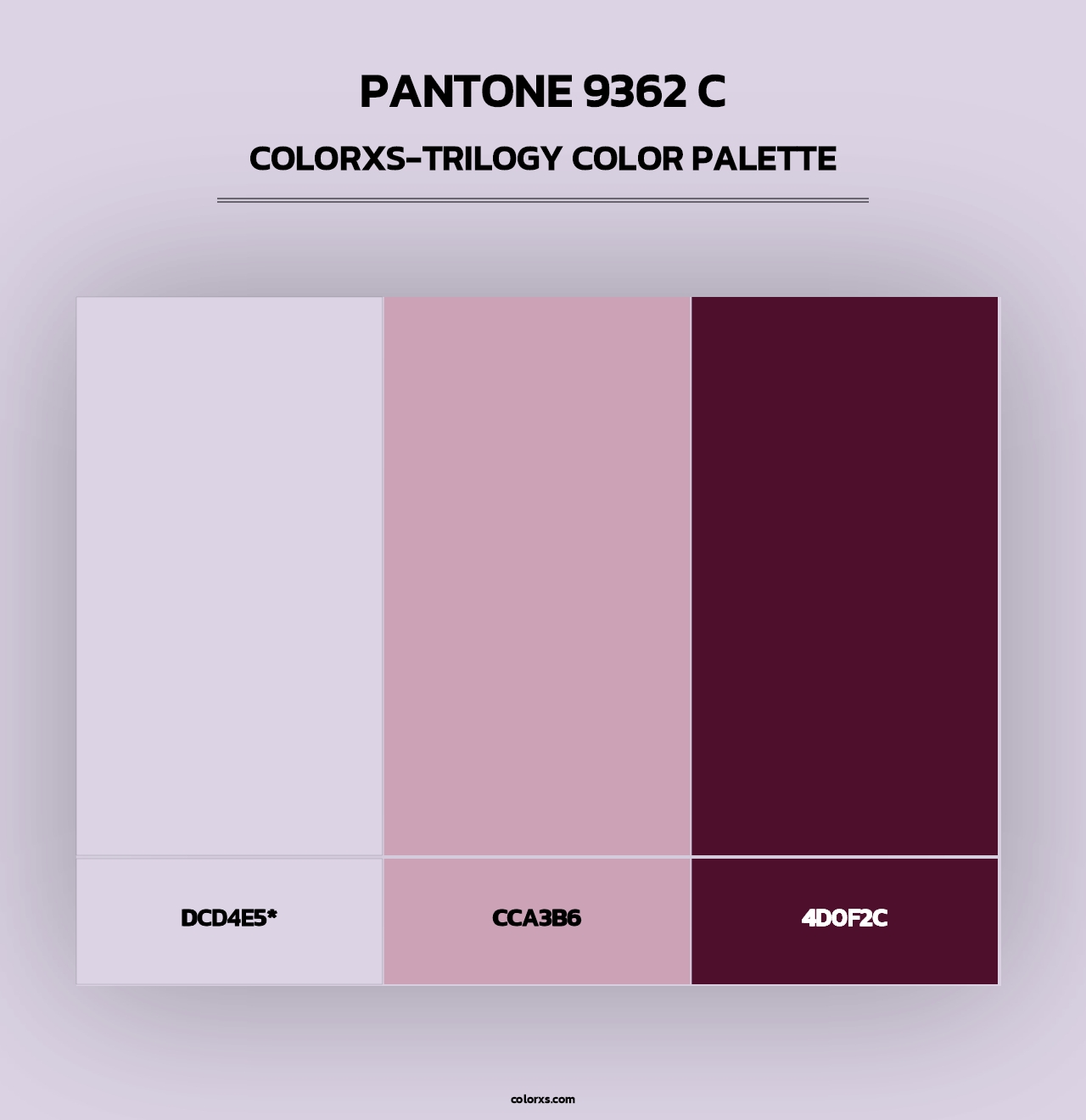 PANTONE 9362 C - Colorxs Trilogy Palette