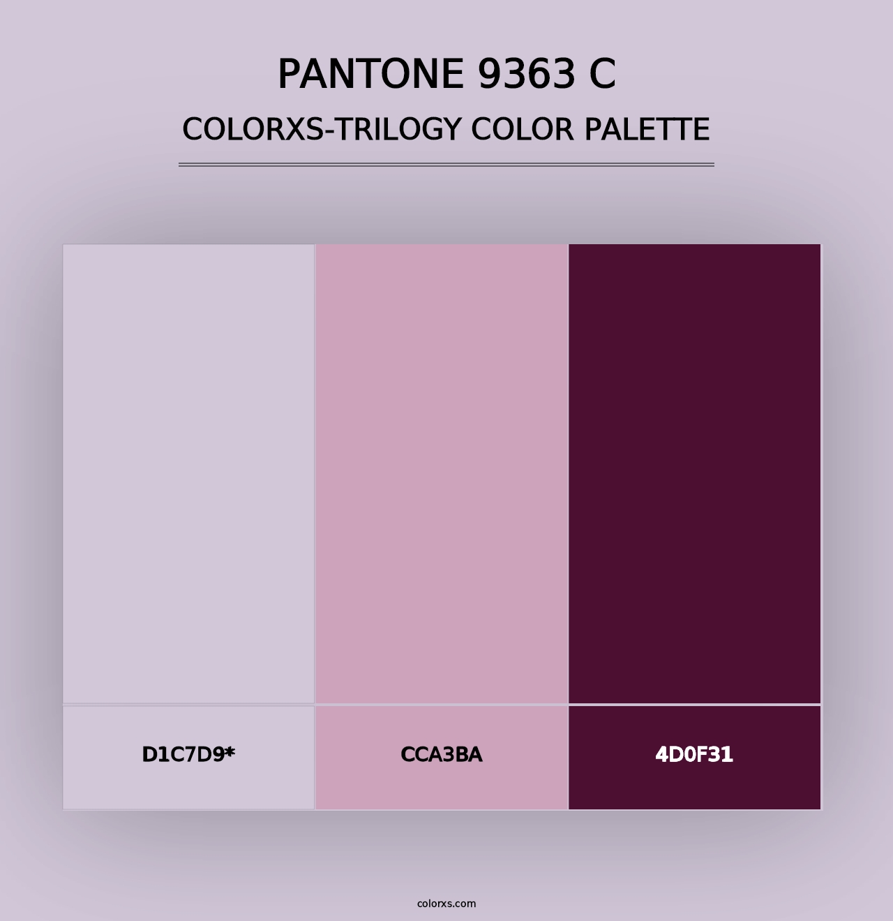 PANTONE 9363 C - Colorxs Trilogy Palette