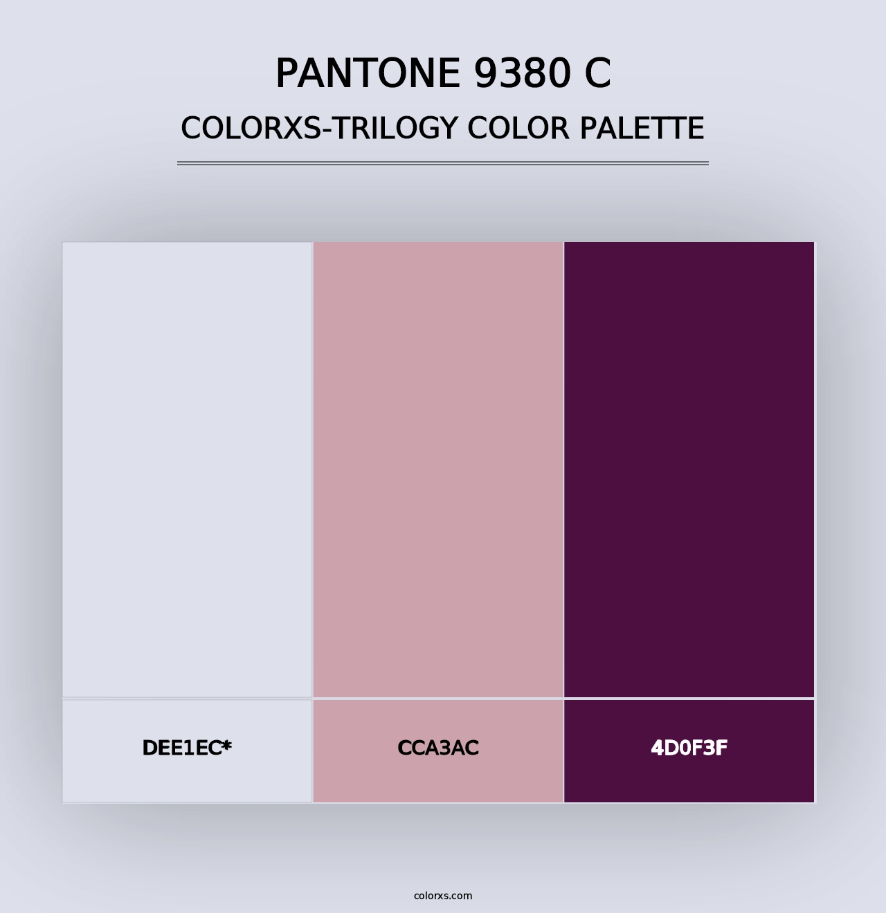 PANTONE 9380 C - Colorxs Trilogy Palette