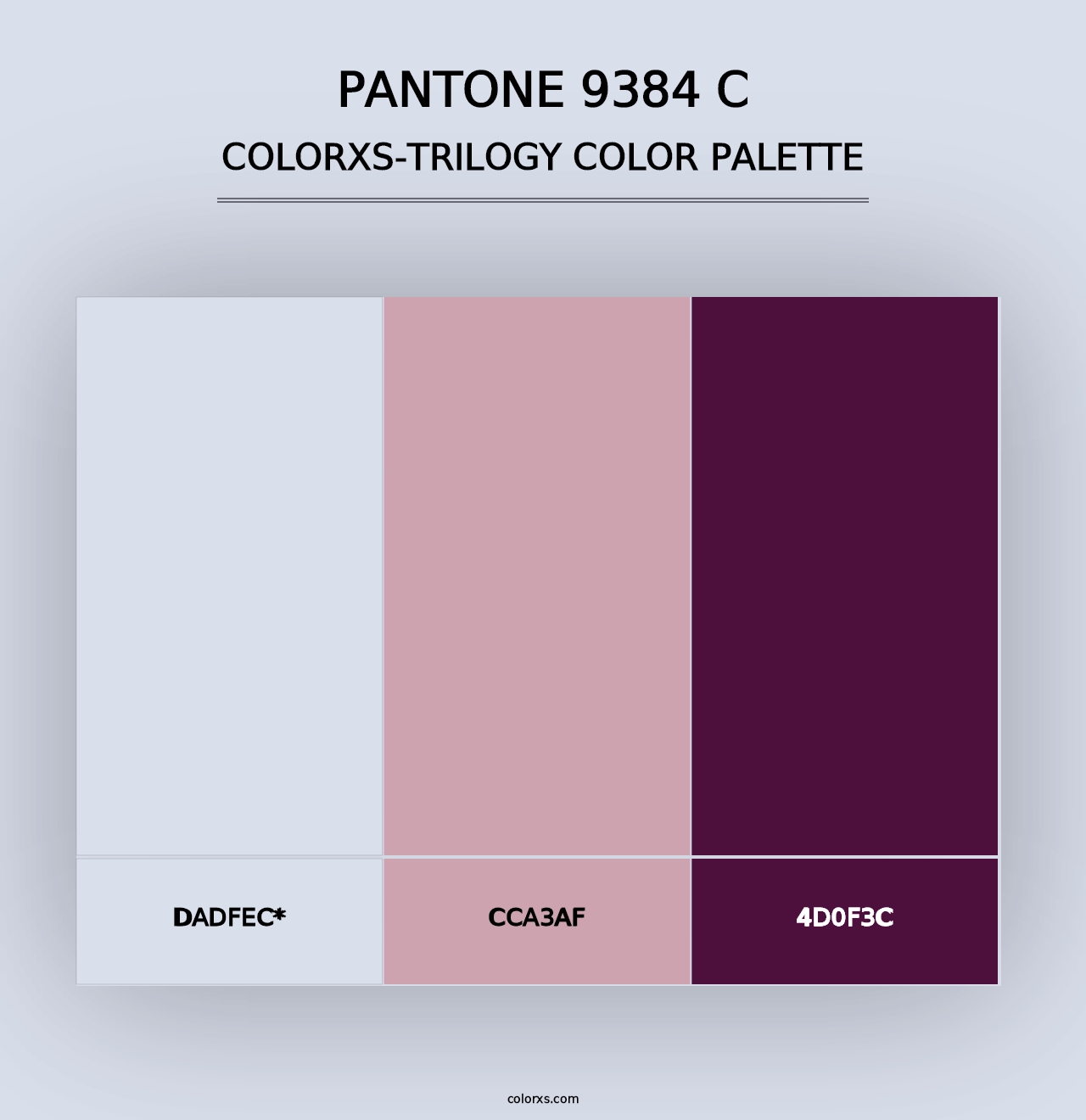 PANTONE 9384 C - Colorxs Trilogy Palette