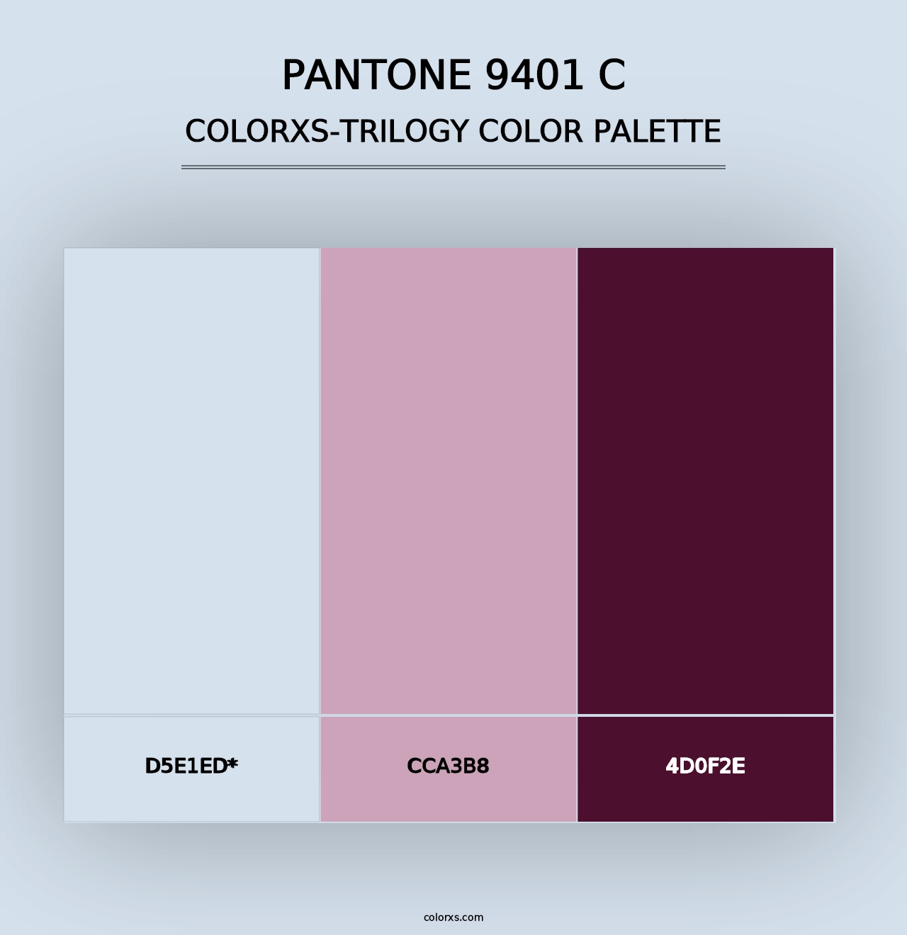 PANTONE 9401 C - Colorxs Trilogy Palette