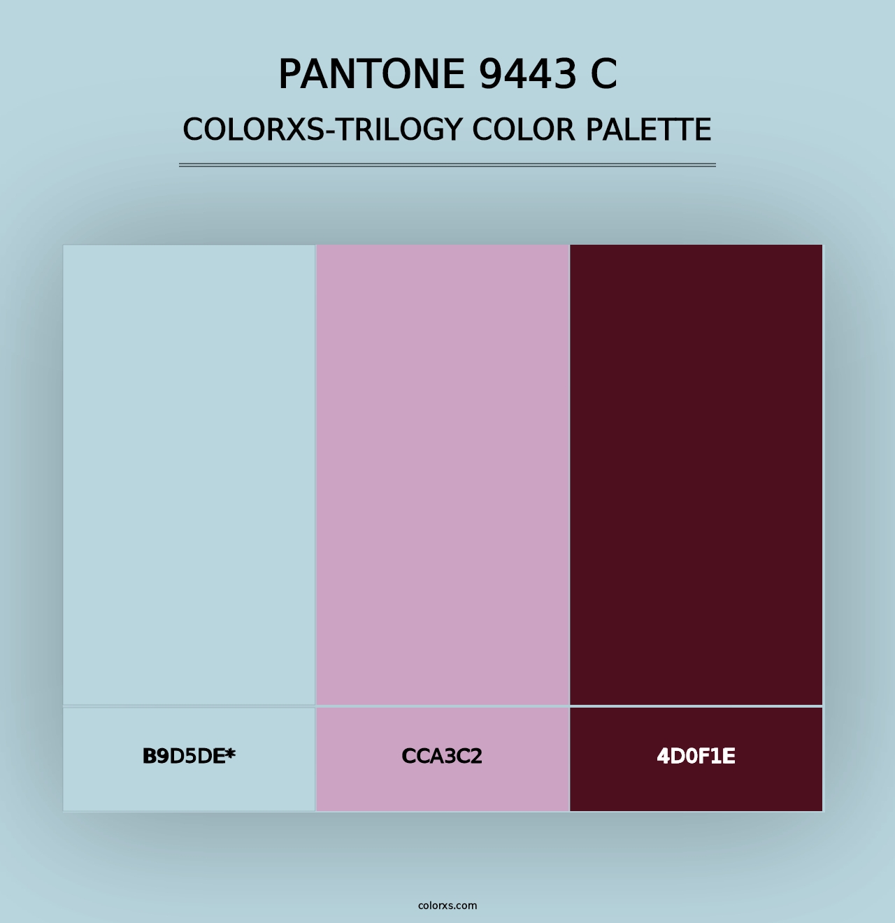 PANTONE 9443 C - Colorxs Trilogy Palette