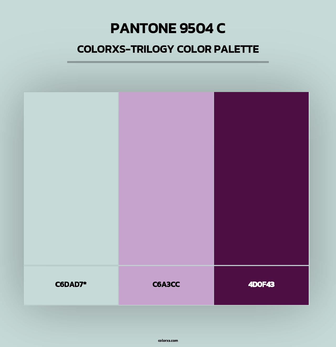 PANTONE 9504 C - Colorxs Trilogy Palette